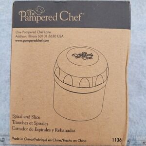 Pampered Chef Spiral and Slice 1136 Kitchen Tool New in Box